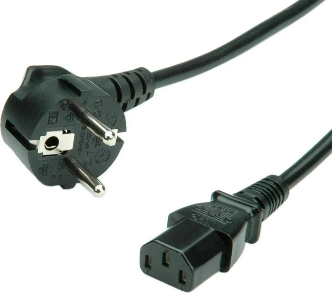 Roline Schuko - IEC C13 Cable 1.8m Μαύρο 19.99.1018 - Image 1