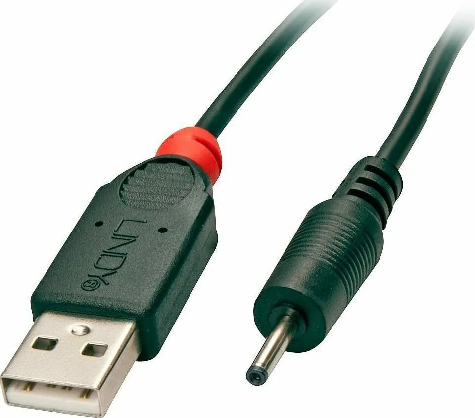 20210628165202_lindy_usb_2_0_cable_usb_a_male_dc_mayro_1_5m_70265.jpeg Lindy USB 2.0 Cable USB-A male - DC Μαύρο 1.5m (70265) - Image 1