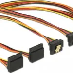DeLock 15-Pin SATA III - 15-Pin SATA III Cable 0.3m Πολύχρωμο (60154)