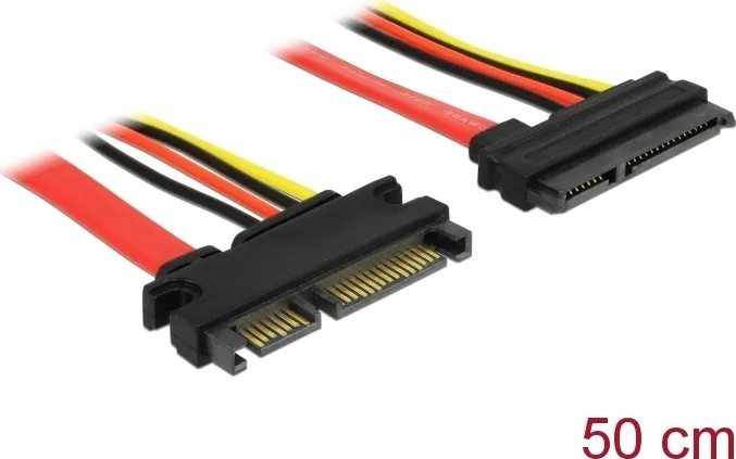 DeLock 22-Pin SATA III - 22-Pin SATA III Cable 50cm Πολύχρωμο (84361) - Image 1