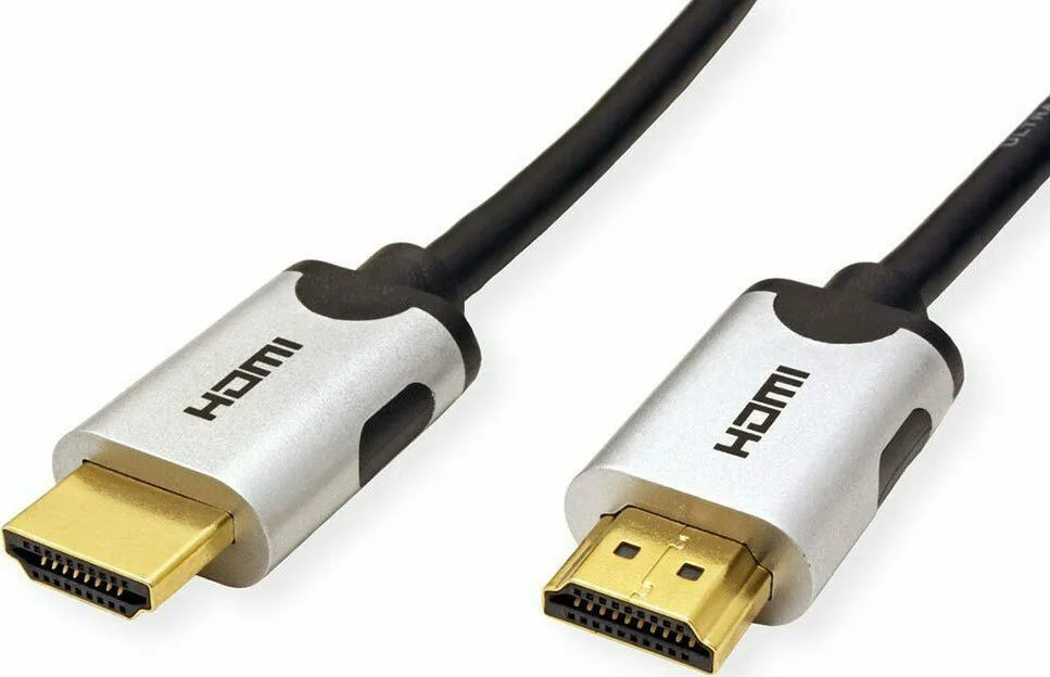 Value HDMI 2.1 Ultra High Speed 48Gbps 4K 120Hz HDR VRR Cable HDMI male - HDMI male 2m Μαύρο 11.99.5942 - Image 1