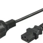 Goobay Schuko - IEC C13 Cable 2m Μαύρο 50098