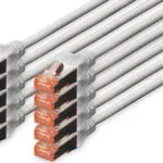 Digitus S/FTP Cat.6 (Gigabit) Καλώδιο Δικτύου Ethernet 2m Γκρι 10τμχ DK-1644-020-10