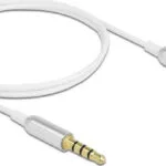 DeLock Καλώδιο Ήχου TRRS 3.5mm male - 3.5mm male Λευκό 0.5m 66073