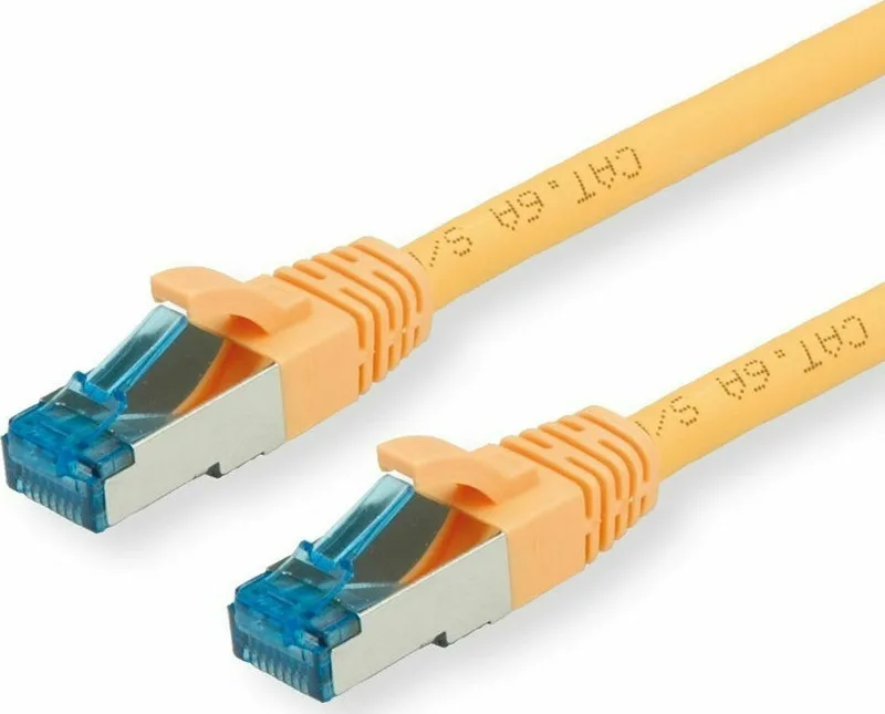 Value S/FTP Cat.6a (Gigabit) Καλώδιο Δικτύου Ethernet 0.3m Κίτρινο 21.99.1934 - Image 1