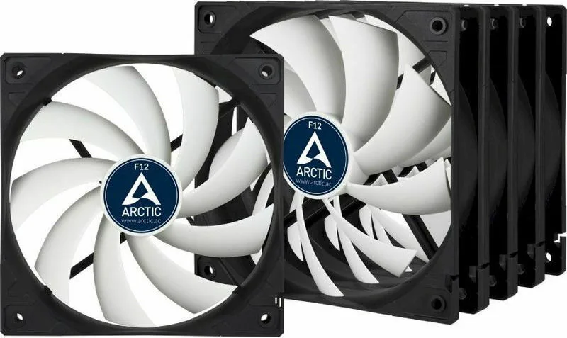 20210719121105_arctic_f12_pack_5_tmch.jpeg Arctic F12 Case Fan 120mm (1350rpm / 53cfm) Χωρίς Led Φωτισμό και Σύνδεση 3-Pin 5τμχ - Image 1