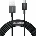 Baseus Superior Series Regular USB 2.0 to micro USB Cable Μαύρο 2m (CAMYS-A01)