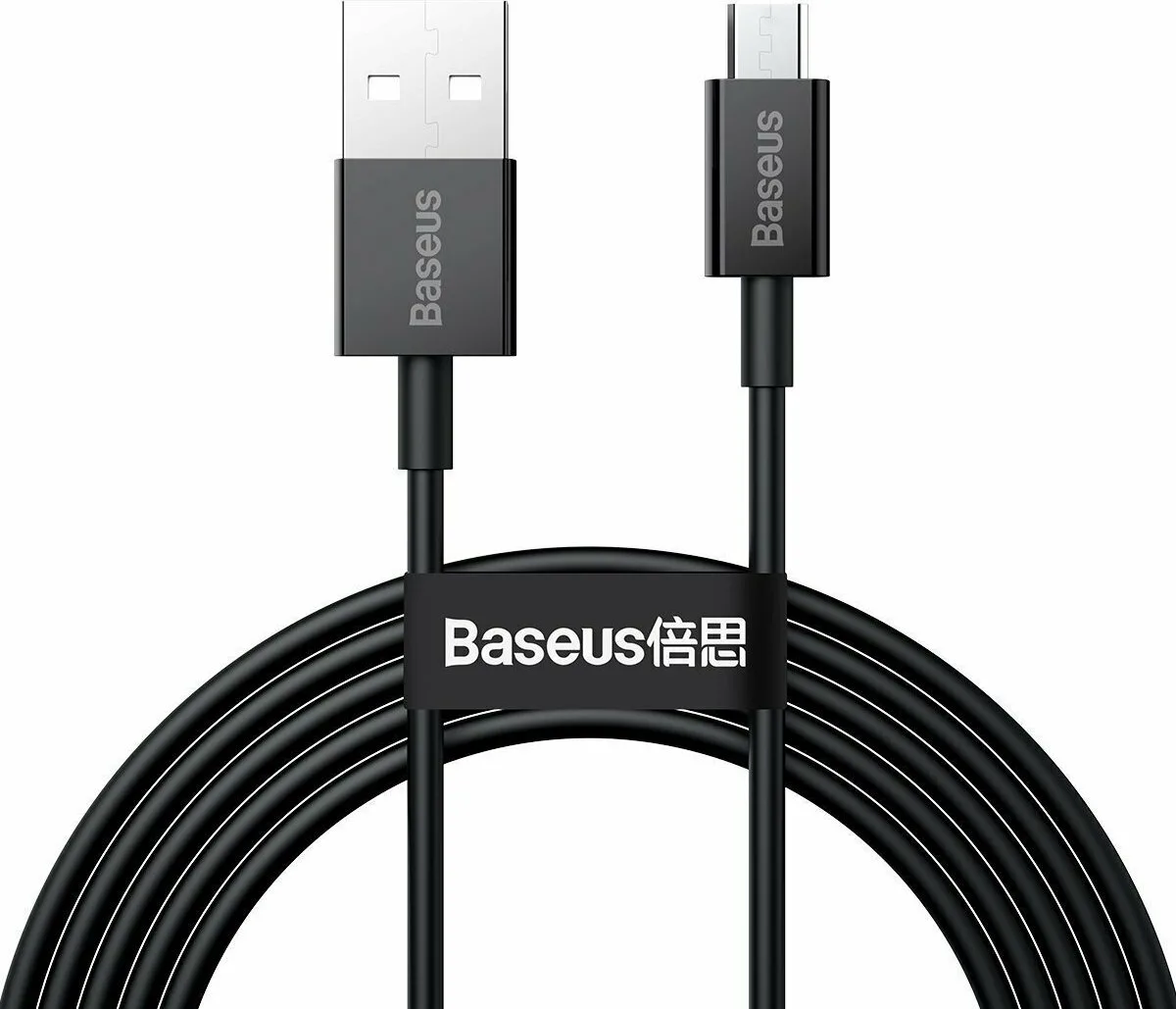 Baseus Superior Series Regular USB 2.0 to micro USB Cable Μαύρο 2m (CAMYS-A01) - Image 1