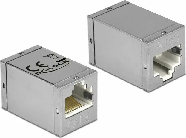 20210721120810_delock_syndesmos_kalodion_rj45_jack_rj45_jack_cat_6_stp.jpeg DeLock Σύνδεσμος καλωδίων 1τμχ 86250 - Image 1