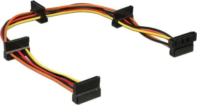 DeLock 15-Pin Sata - 15-Pin Sata Cable 0.4m Πολύχρωμο 60141 - Image 1