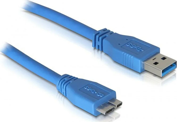DeLock USB 3.0 Cable USB-A male - micro USB-Β male 2m (82532) - Image 1