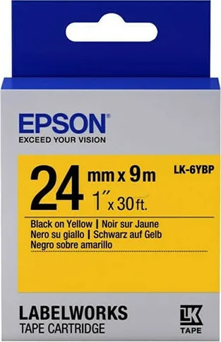 20210727132942_epson_lk_6ybp_tainia_etiketografou_9m_x_24mm_c53s656005_kitrino.jpeg Epson LK-6YBP Ταινία Ετικετογράφου 9m x 24mm σε Κίτρινο Χρώμα C53S656005 - Image 1
