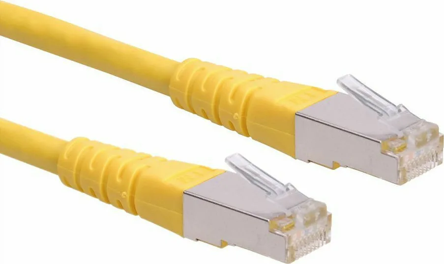 Roline S/FTP Cat.6 (Gigabit) Καλώδιο Δικτύου Ethernet 0.3m Κίτρινο 21.15.1312 - Image 1