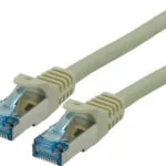 Roline S/FTP Cat.6a (Gigabit) Καλώδιο Δικτύου Ethernet 0.5m Γκρι 21.15.2800