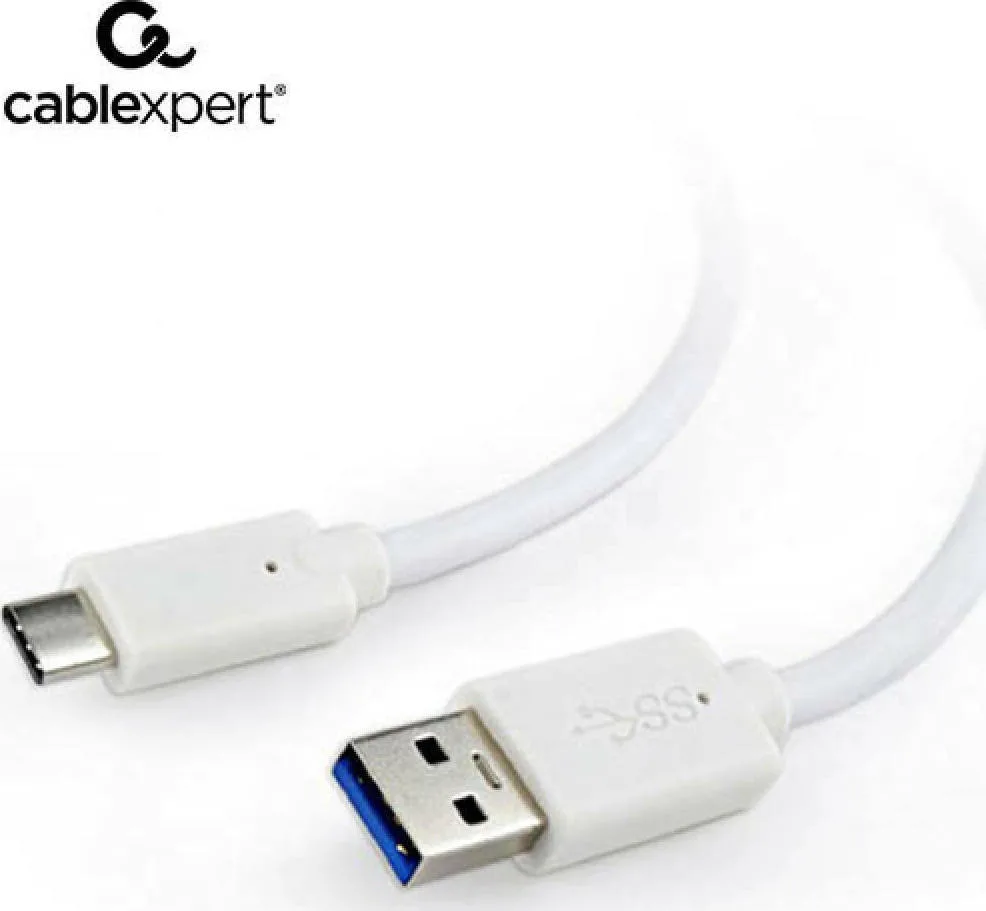 Cablexpert USB 3.0 Cable USB-C male - USB-A 36W Λευκό 0.1m CCP-USB3-AMCM-W-0.1M - Image 1