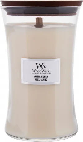 20210913110858_woodwick_aromatiko_keri_white_honey_610gr.jpeg WoodWick Αρωματικό Κερί σε Βάζο με Άρωμα White Honey Μπεζ 610gr - Image 1