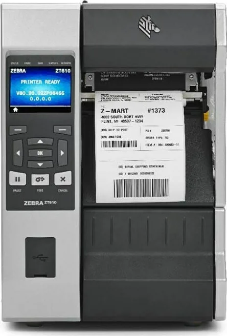 Zebra ZT610 Εκτυπωτής Ετικετών Θερμικής & Απευθείας Μεταφοράς USB, Serial, Bluetooth, Ethernet 300 dpi ZT61043-T2E0100Z - Image 1