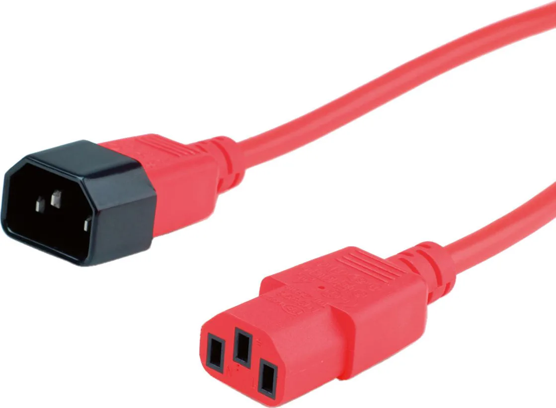 Roline IEC C14 - IEC C13 Cable 1.8m Κόκκινο 19.08.1520 - Image 1