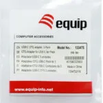 Equip Μετατροπέας USB-A / micro USB male σε USB-A / micro USB female Ασημί (133475)