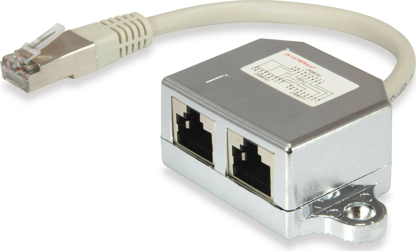 Equip 2-Port Premium Cat.5e RJ45 Splitter C5 - Image 1