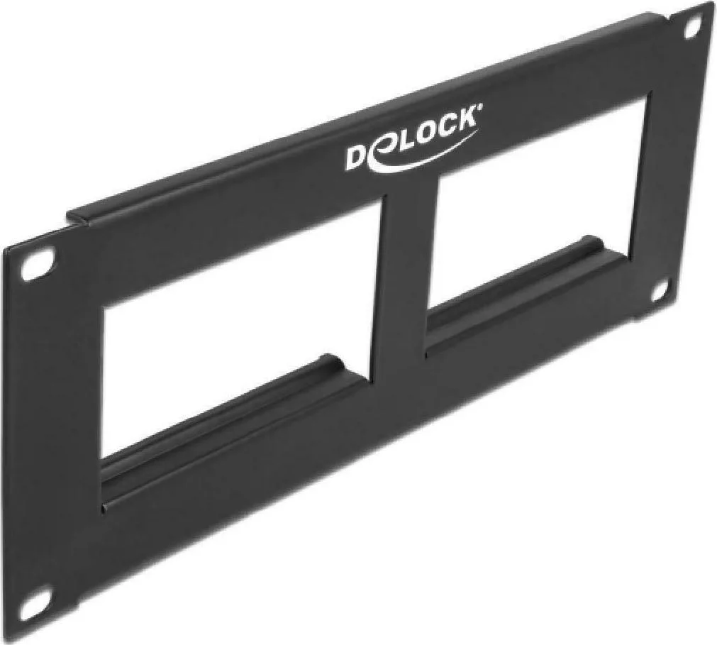 20210927110156_delock_easy_45_10_patch_panel_cut_out_2x_90_5_x_45_2mm_2u_black.jpeg DeLock Easy 45 Patch Panel για Rack 2U 10" Μαύρο 81379 - Image 1