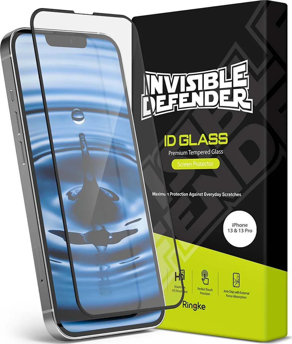 Ringke Invisible Defender ID 3D Full Face Tempered Glass (iPhone 17e / 16e / 14 / 13 / 13 Pro) G4as058 - Image 1
