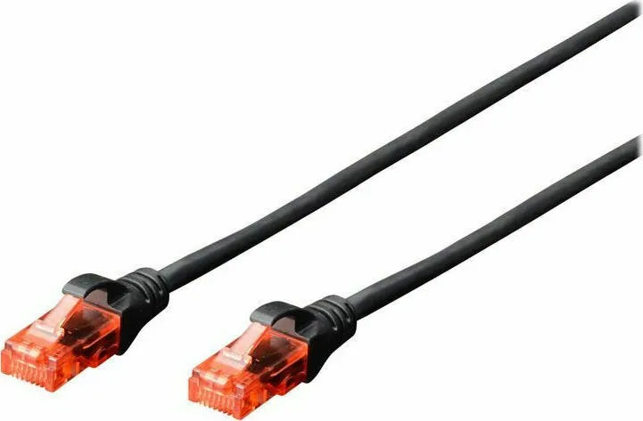 Digitus U/UTP Cat.6 (Gigabit) Καλώδιο Δικτύου Ethernet 1m Μαύρο DK-1612-010/BL - Image 1