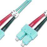Digitus Καλώδιο Οπτικής Ίνας SC/UPC-SC/UPC 1m Τιρκουάζ DK-2522-01/3