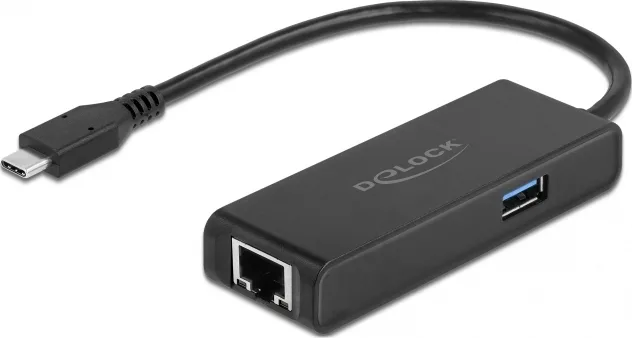 DeLock 63826 Αντάπτορας Δικτύου USB-C με Ενσύρματη Σύνδεση Ethernet - Image 1