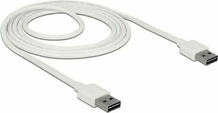 DeLock USB 2.0 Cable USB-A male - USB-A male Λευκό 2m (85194) - Image 1