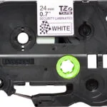 Brother TZE-SE5 Ταινία Ετικετογράφου 8m x 24mm σε Λευκό Χρώμα TZE-SE5