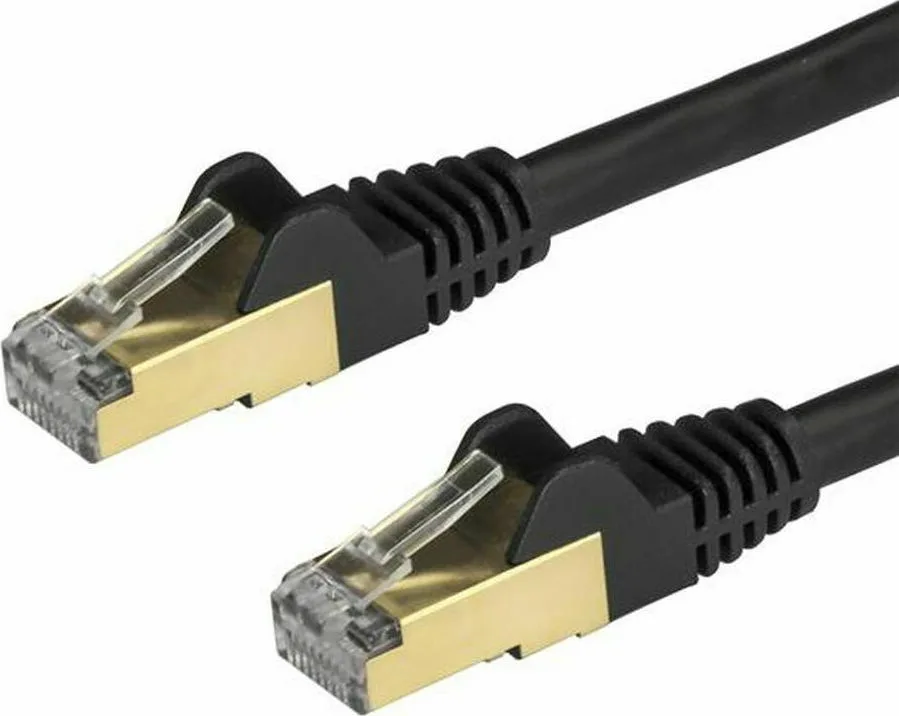 StarTech U/UTP Cat.6a (Gigabit) Καλώδιο Δικτύου Ethernet 2m Μαύρο 6ASPAT2MBK - Image 1