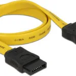 DeLock 7-Pin SATA III - 7-Pin SATA III Cable 50cm Κίτρινο (82854)