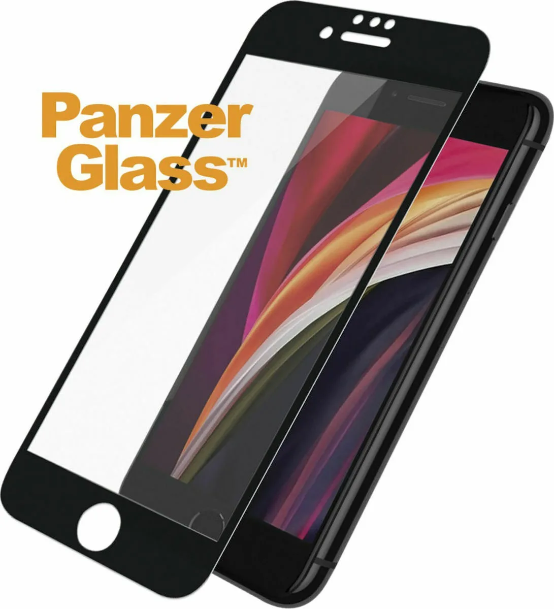 PanzerGlass 3D Full Glue Full Face Tempered Glass Μαύρο (iPhone SE 2022 / 2020 / 8 / 7) 2679 - Image 1