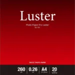 Canon LU-101 Φωτογραφικό Χαρτί Pro Luster A4 (21x30) 260gr/m² για Εκτυπωτές Inkjet 20 Φύλλα (6211B006)