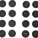 Velcro Stick On Coins Τσοχάκια Στρογγυλά με Αυτοκόλλητο και Διάμετρο 16mm Μαύρα 16τμχ 060228062