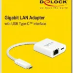 DeLock 65402 Αντάπτορας Δικτύου USB-C με Ενσύρματη Σύνδεση Gigabit Ethernet