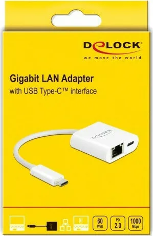 20211015165924_f49cb151.jpeg DeLock 65402 Αντάπτορας Δικτύου USB-C με Ενσύρματη Σύνδεση Gigabit Ethernet - Image 1