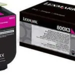 Lexmark 800X3 Γνήσιο Toner Laser Εκτυπωτή Ματζέντα 4000 Σελίδων 80C0X30