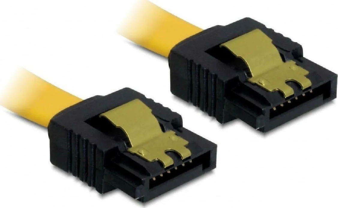 DeLock 7-Pin SATA III - 7-Pin SATA III Cable 0.7m Κίτρινο (82481) - Image 1