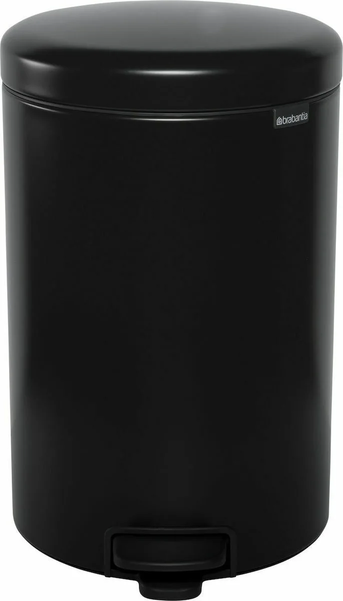 20211020094928_brabantia_kados_aporrimmaton_me_pental_114106_20_0lt.jpeg Brabantia NewIcon Κάδος Απορριμμάτων Μεταλλικός με Πεντάλ Black Matt 20lt 114106 - Image 1