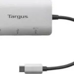 Targus Hub 4 Θυρών USB 3.1 με σύνδεση USB-C Ασημί ACH228EU
