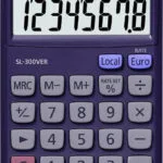 Casio SL-300VER Αριθμομηχανή Τσέπης 8 Ψηφίων σε Μωβ Χρώμα SL-300VER