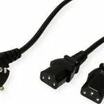 Roline Schuko - IEC C13 Cable 2m Μαύρο 19.99.1022