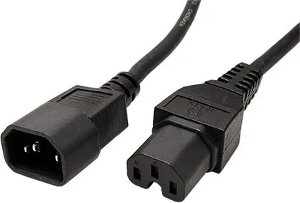 20211022123910_roline_iec_c14_iec_c15_cable_3m_mayro_19_99_1123.jpeg Roline IEC C14 - IEC C15 Cable 3m Μαύρο 19.99.1123 - Image 1