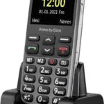 Doro Primo 368 Single SIM Κινητό με Μεγάλα Κουμπιά Graphite