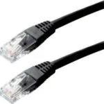 U/UTP Cat.5e (Gigabit) Καλώδιο Δικτύου Ethernet 0.5m Μαύρο 0608020011
