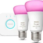 Philips Smart Λάμπες LED 9W για Ντουί E27 και Σχήμα A60 RGBW 806lm Dimmable 2τμχ 929002468810