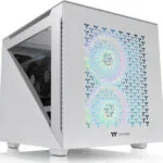 Thermaltake Divider 200 TG Air Snow Micro Chassis Gaming Micro Tower Κουτί Υπολογιστή με Πλαϊνό Παράθυρο και RGB Φωτισμό Λευκό