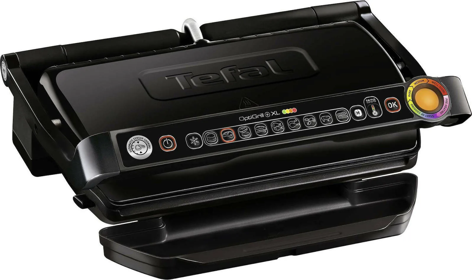 20211029154935_tefal_gc7228_optigrill_xl_tostiera_me_apospomenes_plakes_gia_2_tost_2000w.jpeg Tefal OptiGrill+ XL GC7228 Τοστιέρα Γκριλιέρα με Αποσπώμενες Πλάκες 2000W Μαύρη - Image 1